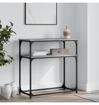  Konsolinis staliukas, pilkas ąžuolo, 75x35,5x75cm, mediena - Žurnaliniai staliukai - 1