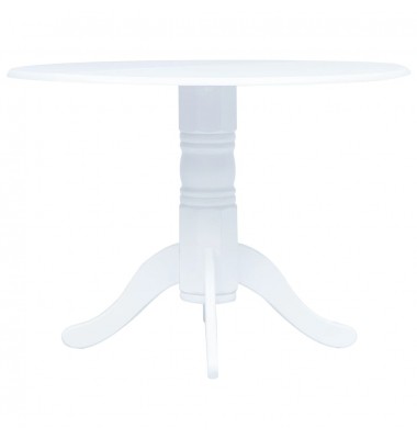 Valgomojo stalas, baltos sp., 106cm, kaučiukmedžio med. masyvas - Stalai - 1