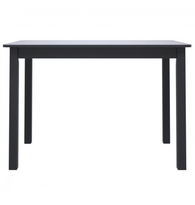  Valgomojo stalas, juodas, 114x71x75cm, kaučiuk. med. masyvas - Stalai - 3