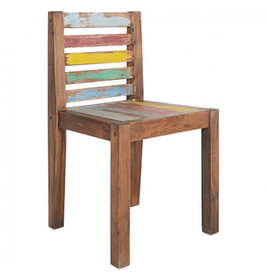 Valgomojo kėdės, 2vnt., perdirbtos medienos masyvas - Valgomojo Kėdės - 2