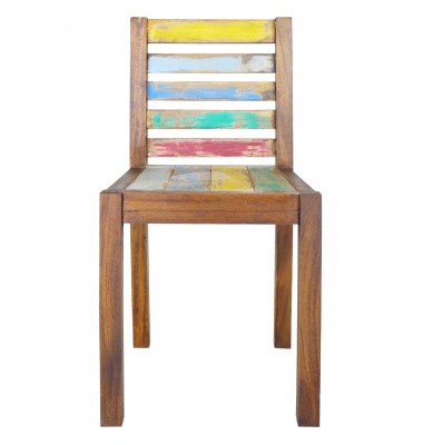  Valgomojo kėdės, 2vnt., perdirbtos medienos masyvas - Valgomojo Kėdės - 3