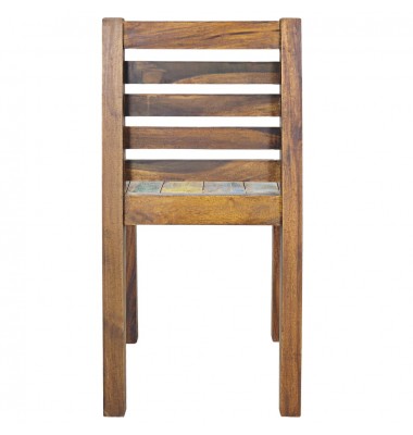  Valgomojo kėdės, 2vnt., perdirbtos medienos masyvas - Valgomojo Kėdės - 5