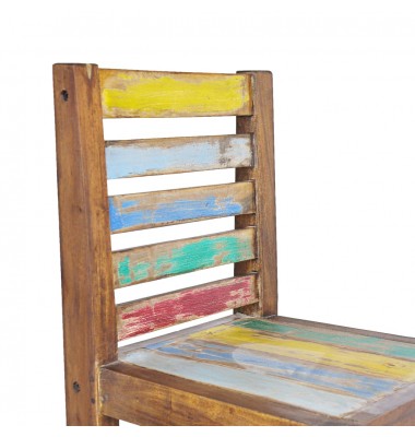  Valgomojo kėdės, 2vnt., perdirbtos medienos masyvas - Valgomojo Kėdės - 6