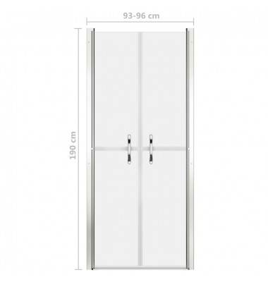  Dušo durys, matinės, 96x190cm, ESG - Dušo kabinos, durys - 5