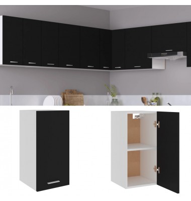  Pakabinama spintelė, juodos spalvos, 29,5x31x60cm, MDP - Virtuvės spintelės - 2