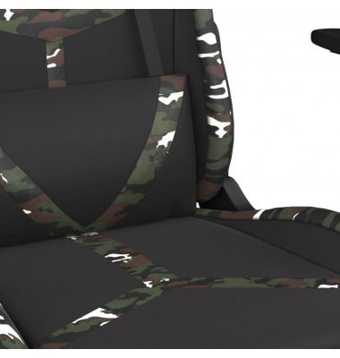  Masažinė žaidimų kėdė, juoda/kamufliažinė, dirbtinė oda - Žaidimų kėdės - 9