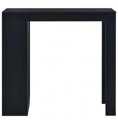  Baro stalas su lentyna, juodas, 110x50x103cm - Stalai - 2