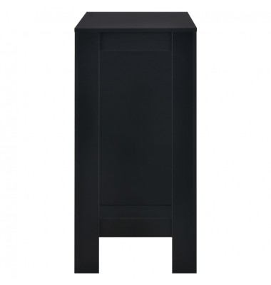  Baro stalas su lentyna, juodas, 110x50x103cm - Stalai - 4