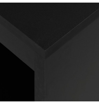  Baro stalas su lentyna, juodas, 110x50x103cm - Stalai - 5