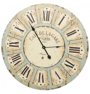  Sieninis laikrodis, įvairiaspalvis, 60cm, MDF - Laikrodžiai - 2