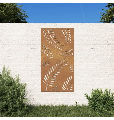  Sodo sienos dekoracija, 105x55cm, corten plienas, lapų dizaino - Meno kūriniai - 1