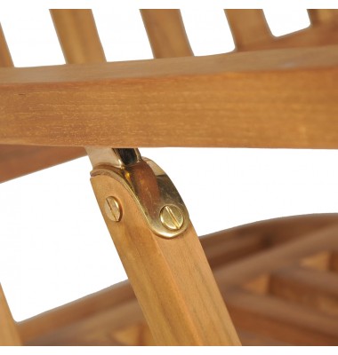  Terasos kėdės su pakojomis, 2vnt., tikmedžio medienos masyvas - Gultai, šezlongai - 10