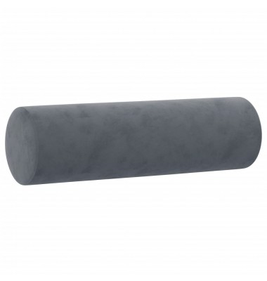  Dvivietė sofa su pagalvėlėmis, tamsiai pilka, 140cm, aksomas - Sofos, sofos-lovos - 6