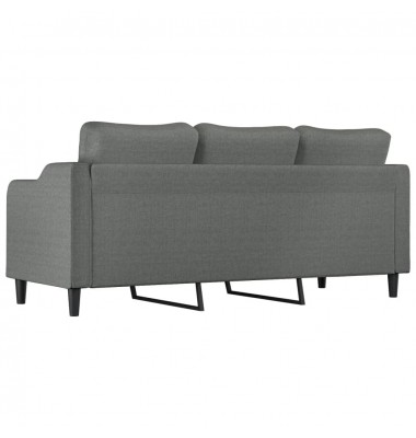  Trivietė sofa, tamsiai pilkos spalvos, 180cm, audinys - Sofos, sofos-lovos - 5