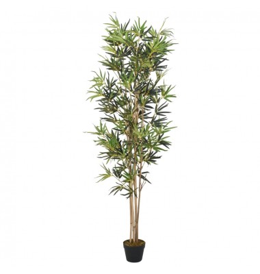  Dirbtinis bambukas, žalios spalvos, 80cm, 368 lapai - Dirbtiniai augalai - 1