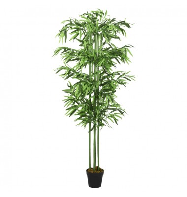  Dirbtinis bambukas, žalios spalvos, 120cm, 384 lapai - Dirbtiniai augalai - 1