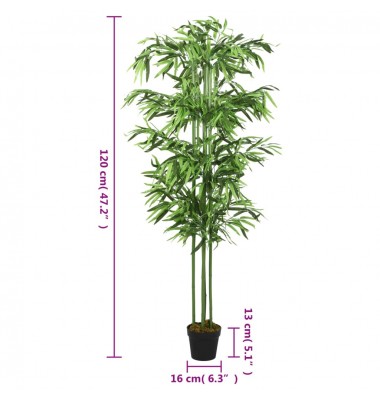  Dirbtinis bambukas, žalios spalvos, 120cm, 384 lapai - Dirbtiniai augalai - 4