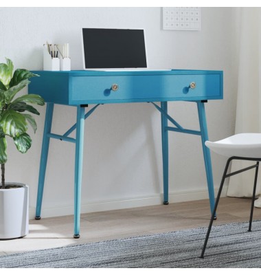  Kompiuterio stalas su stalčiumi, sendintas žalias, 90x50x76,5cm - Rašomieji stalai - 1