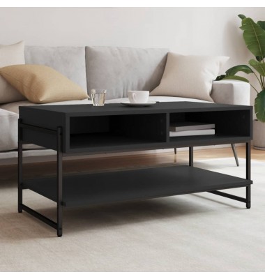  Kavos staliukas, juodos spalvos, 90x50x45cm, apdirbta mediena - Kavos staliukai - 1