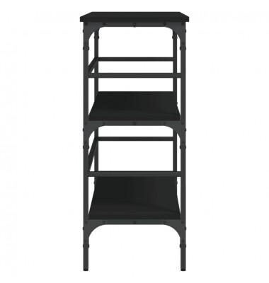  Konsolinis staliukas, juodas, 100x32x75cm, apdirbta mediena - Žurnaliniai staliukai - 6