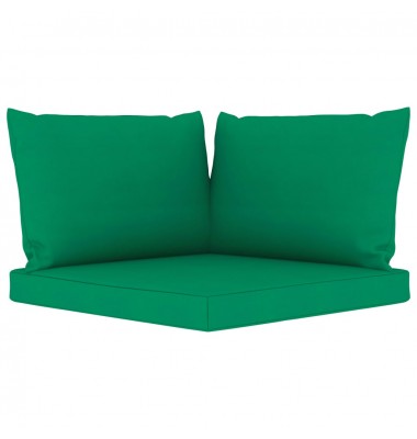  Sodo poilsio baldų komplektas su žaliomis pagalvėlėmis, 6 dalių - Lauko baldų komplektai - 7