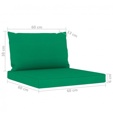  Sodo poilsio baldų komplektas su žaliomis pagalvėlėmis, 6 dalių - Lauko baldų komplektai - 11