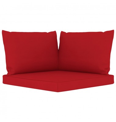  Sodo poilsio komplektas su raudonomis pagalvėlėmis, 6 dalių - Lauko baldų komplektai - 7