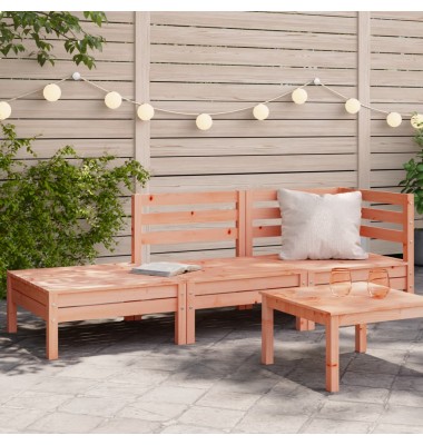  Trivietė sodo sofa, douglas eglės medienos masyvas - Moduliniai lauko baldai - 1