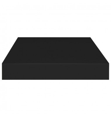  Pakabinamos sieninės lentynos, 4vnt., juodos, 40x23x3,8cm, MDF - Pakabinamos lentynos, spintelės - 6