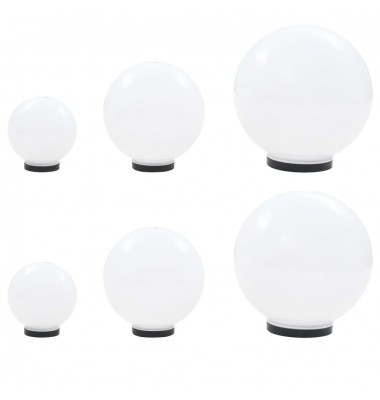  LED lempų rink., rut. form., 6d., sferiniai, 20/30/40cm, PMMA - Lauko apšvietimas - 1