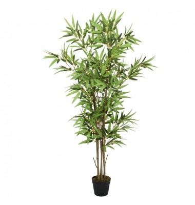  Dirbtinis bambukas, žalios spalvos, 150cm, 828 lapai - Dirbtiniai augalai - 1