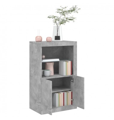  Spintelė su LED lemputėmis, betono, apdirbta mediena - Biuro spintos, spintelės - 5